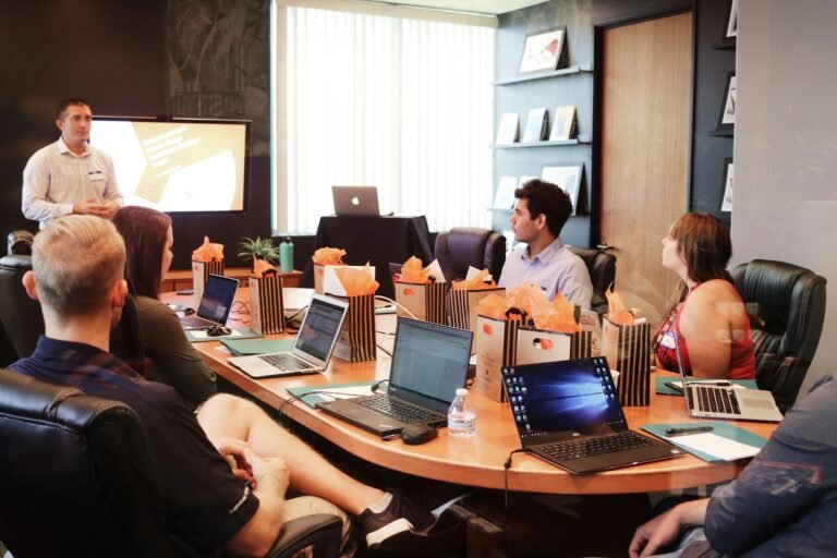 Consulting session with a team